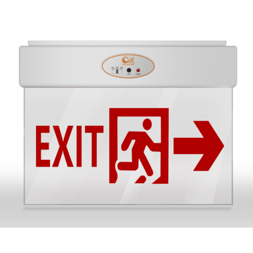 PC and acrylic exit sign light